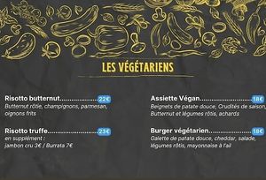 Menu  at Kivala in Saint-paul