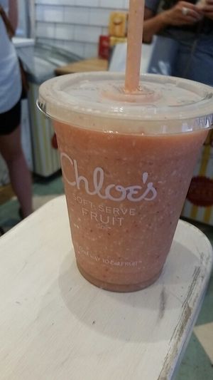 pineapple smoothie at Chloe's Soft Serve Fruit in New York City