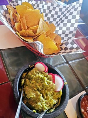 Guacamole from the vegan section of the menu at Sal's Tacos in West Sacramento