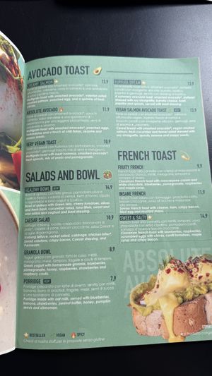 Menu1  at Brunch Republic  in Udine