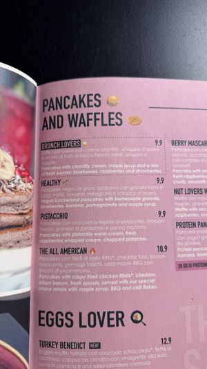 Menu2  at Brunch Republic  in Udine