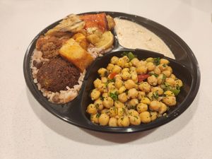 Vegetable plate (delivery) at Dimassi's Mediterranean Buffet in Allen