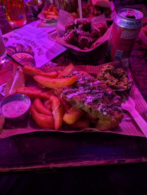 Smoked Fackrerel (lighting doesn't do it justice) at Happy Fish at The Dog House in Edinburgh