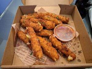 Fauxarella sticks at Happy Fish at The Dog House in Edinburgh