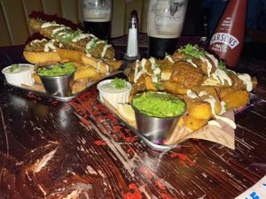 Smoked Faddock and Funk Fish  at Happy Fish at The Dog House in Edinburgh