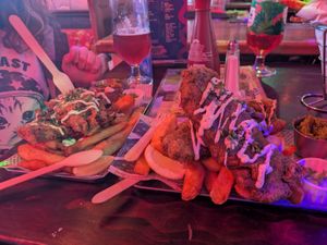 Faddock on left, Funk on right at Happy Fish at The Dog House in Edinburgh