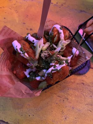 Cauli wings  at Happy Fish at The Dog House in Edinburgh