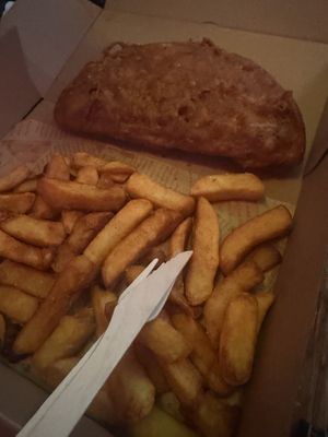 Pizza crunch  at Happy Fish at The Dog House in Edinburgh