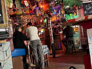 Inside at Happy Fish at The Dog House in Edinburgh