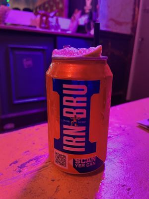 Iron Bru Cocktail   at Happy Fish at The Dog House in Edinburgh