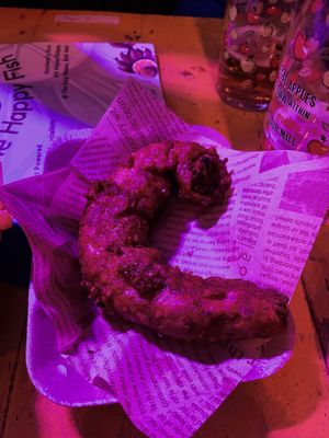 Deep Fried Haggis   at Happy Fish at The Dog House in Edinburgh