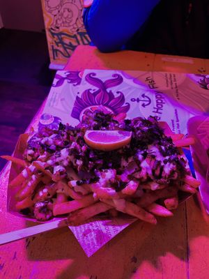 Loaded Fries   at Happy Fish at The Dog House in Edinburgh