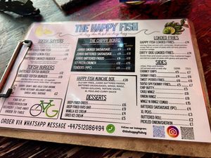 Menú   at Happy Fish at The Dog House in Edinburgh