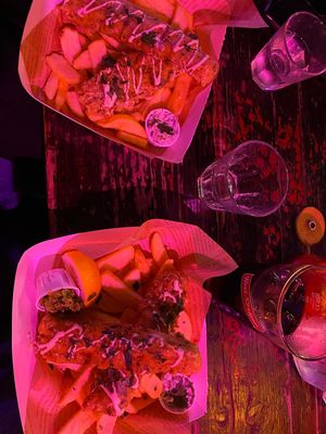 Battered funk fish at Happy Fish at The Dog House in Edinburgh