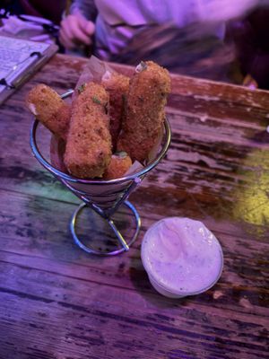 Mozzarella sticks   at Happy Fish at The Dog House in Edinburgh