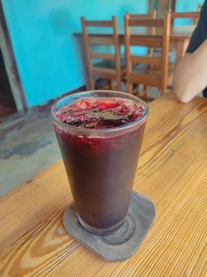 Hibiscus Tea at Cafe Campestre in Ometepe