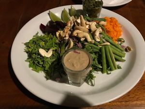 Cashew salad  at Cafe Campestre in Ometepe
