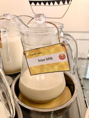 Soya milk at Pranzo Eatery in Dubai