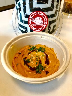 Sweet potato hummus at Wandr in Dubai