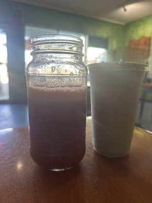 Smoothie and juice  at Creative Juices Natural Cafe in St Augustine