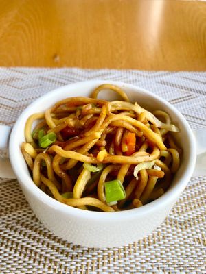 Noodles at Wagah Border Restaurant in Dubai