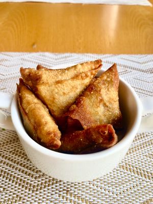 Mini samosas  at Wagah Border Restaurant in Dubai