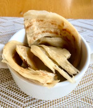 Paratha at Wagah Border Restaurant in Dubai