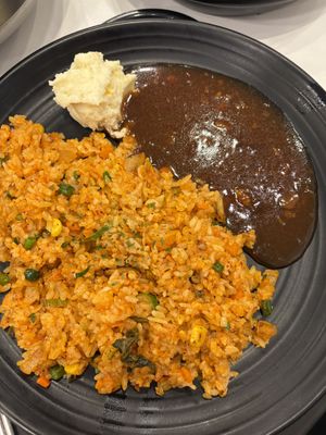 Arroz frito  at Ssada Gimbap in Seoul