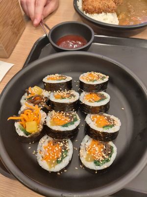 Spicy gimbap at Ssada Gimbap in Seoul