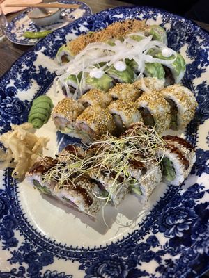 Bloomy menu #Veganuary at Sushi Studio in Aarhus