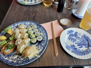 Great vegan sushi at Sushi Studio in Aarhus