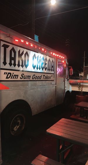 outside eating area   at Tako Cheena by Pom Pom in Orlando