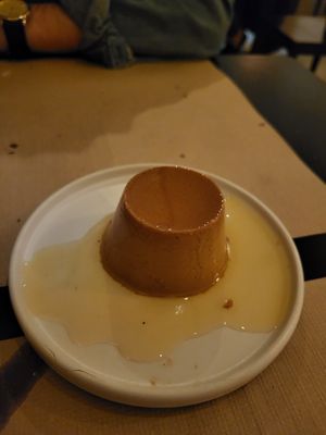 Toffee dessert at Sesamo in Barcelona