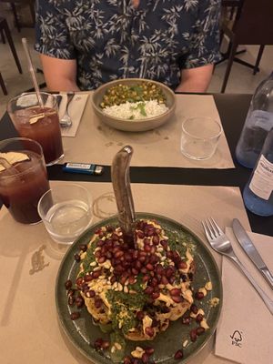 Roast cauliflower and chickpea curry  at Sesamo in Barcelona
