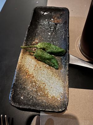 Pardon peppers   at Sesamo in Barcelona