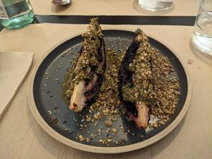 colroja / baked red cabbage at Sesamo in Barcelona