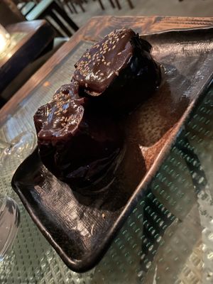 Aubergine & miso  at Sesamo in Barcelona