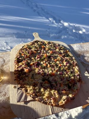 Veganer 7 Gemüse Flammkuchen  at Kaffeeklappe Oderbrück & Skiverleih in Andreasberg