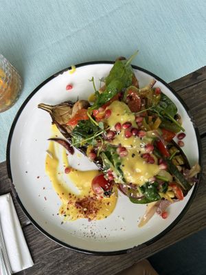 Duo of aubergine & sweet potato with vegetables (Special)  at Edelsberger in Baden