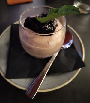 Chocolate mousse at Seagull Hafenbistro Kappeln in Kappeln