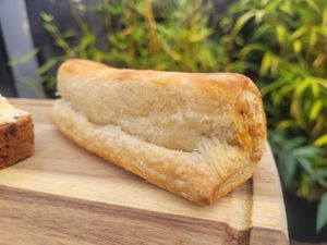 Vegan Sausagae Roll at Becws Melyn in Llanberis