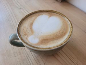 Oat Latte at Becws Melyn in Llanberis