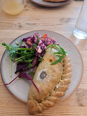 Vegan pasty at Becws Melyn in Llanberis