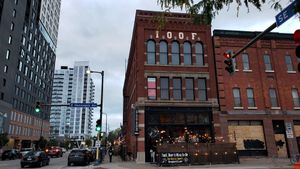 Exterior, October 2021. Has outdoor seating. at Stray Dog in Minneapolis