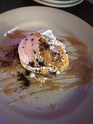 Vegan tiramisu mousse. Smaller than the palm of my hand for scale.   at Stray Dog in Minneapolis