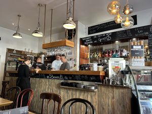   at Giuseppe's Eiswerkstatt Café in Dusseldorf