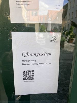 Öffnungszeiten   at Teestube in Dinkelsbuehl