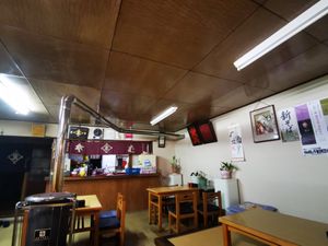 Inside, with the kitchen at Azumaya station store - 東家駅前店 in Hokkaido
