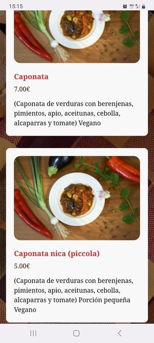 Menu at Osteria dei Sapori Perduti in Modica