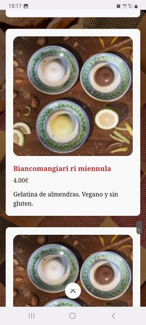 Menú at Osteria dei Sapori Perduti in Modica